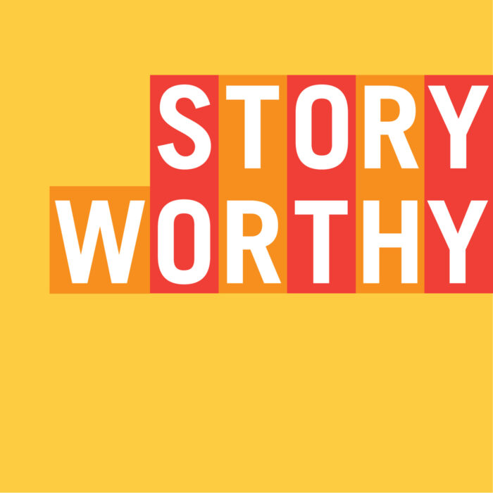 Christine Blackburn / Story Worthy Podcast / Cover Art / PodConf Speaker